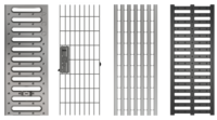 Abdeckroste für Nennmaß 130 mm – Stahl verzinkt/Kunststoff