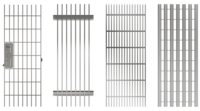 Abdeckroste für Nennmaß 100/130/155/200 mm – Edelstahl/Kunststoff